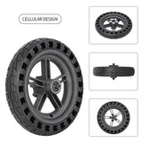 Shock-Absorbing Honeycomb Tire For Xiaomi M365 Electric Scooter With 8.5 Rear Wheel - Black Hub-1915197131354935299