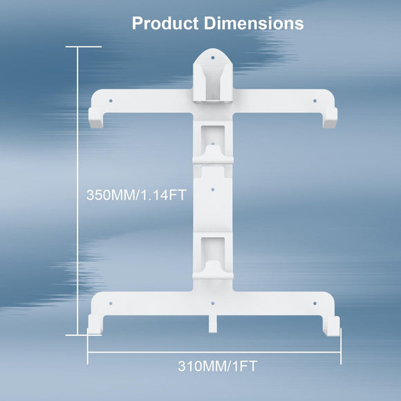 Wall Storage Bracket For Ps5 Vr2 Helmet / Headset / Handle / Remote Control - White-1915196827033014273