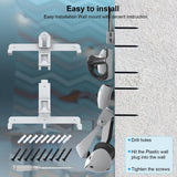Wall Storage Bracket For Ps5 Vr2 Helmet / Headset / Handle / Remote Control - White-1915196827033014274