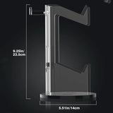 Black Acrylic Game Controller Display Stand With Headphone Hanger-1915196829893529602