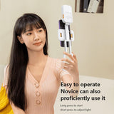 Mini Rgb Fill Light With Phone Holder - White-1915196901762928647