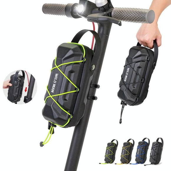 Electric Scooter Bag - Hard Shell Foldable Hanging Black-1915196938538586113