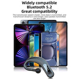 Waterproof Bluetooth Earphones With Led Display - Black-1915197126560845827