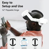 6000Mah Rechargeable Headband For Meta Quest 3-1922443403270950917