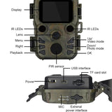 Outdoor Night Vision Hunting Camera With 4K Hd And Infrared Induction Camouflage Design-1915196832926011397