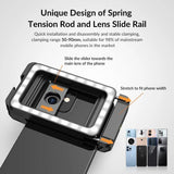 Universal Phone Clip With Multifunctional Fill Light - 1 / 4 & M17 M37 Thread Interface-1915198353189244936