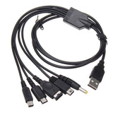 Universal 5-In-1 Usb Charger For Wii U 3Ds Nds Psp-1915198051509735424