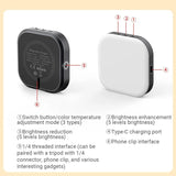 Rechargeable Mini Magnetic Selfie Light - Tri-Colour Temperature-1915197433231577097