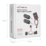 Universal Electric Scooter & Bicycle Anti-Theft Alarm + Remote - 36-72V-1915197759946887174
