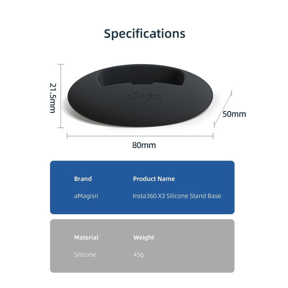 Silicone Desktop Base For Insta360 X3 Amagisn-1915196924705771521