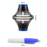 360-Degree Rotatable Golf Ball Scriber With 2 Pens - Draw Five Lines-1915196851146067970