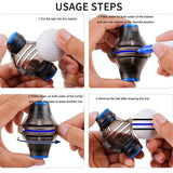 360-Degree Rotatable Golf Ball Scriber With 2 Pens - Draw Five Lines-1915196851146067975