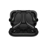 Wireless Half In-Ear Sports Earphones - Black-1915196694010662921