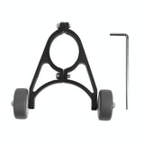 Foldable Auxiliary Wheel Bracket For Electric Scooters - Compatible With Xiaomi Ninebot And More - Black-1915196903348375552