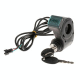 Ev Scooter Disconnect Switch With Digital Display And Keys - Black-1922443402100740101