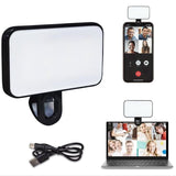 Rechargeable Selfie Light For Phone Laptop Tablet - Black-1915196947526979593