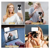 Rechargeable Selfie Light For Phone Laptop Tablet - Black-1915196947526979591
