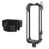Metal Rabbit Cage & Lens Cover Set For Insta360 X4 - Black-1922443473110306825