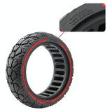 Universal 8.5 Electric Scooter Tire With 56 Card Slot - Off-Road Red Line-1915196918682750979