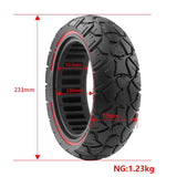Electric Scooter Tire - 10X3 53.5 Card 255X80 & 80 / 65-6.5 Universal Off-Road Red-1915196837875290117