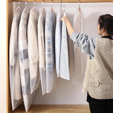 2 Transparent Hanging Garment Storage Bags With Zipper-1915197952251531268