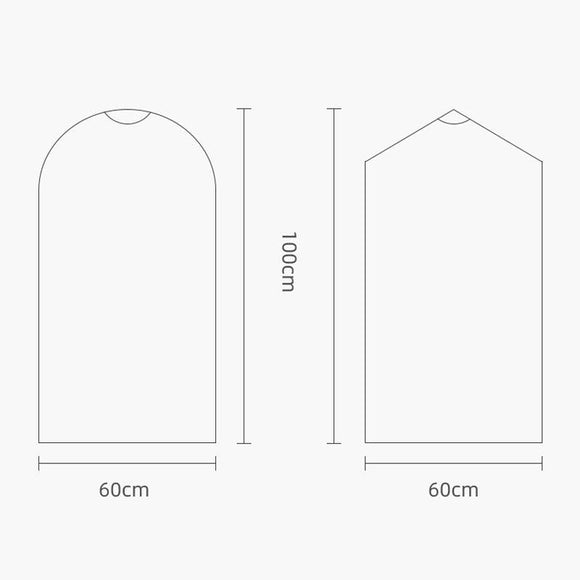 100 Disposable Dust Bags - 60X100Cm - Thick Pe Material - Transparent-1915197442463240193