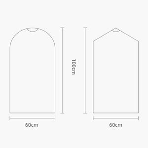 100 Disposable Dust Bags - 60X110Cm - Transparent Pp Cover-1915197172618498049