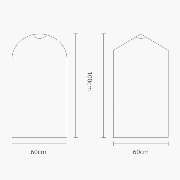 100 Disposable Dust Bags - 60X110Cm - Transparent Pp Cover-1915197172618498049