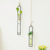 Charming Iron Art Glass Wall Hanging For Home Gardening - Bonsai Decor Accessory M-1915198109969944580