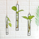 Charming Iron Art Glass Wall Hanging For Home Gardening - Size L-1915197965862047747