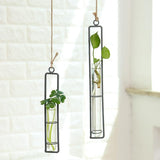 Charming Iron Art Glass Wall Hanging For Home Gardening - Size L-1915197965862047749