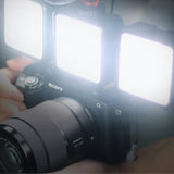 Portable Triple Hot / Cold Shoe Fill Light For Shooting And Recording-1915198385179201542