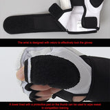 Adult Half Finger Sandbag Training Boxing Gloves - Pu Leather-1915197997193498630