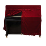 Red Full Cover For Piano - 150X60X110Cm In Gold Velvet-1915196934000349187