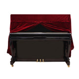 Red Full Cover For Piano - 150X60X110Cm In Gold Velvet-1915196934000349184