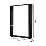 NNEED 4X Table Legs Bench Box Steel Metal 71 X 50CM