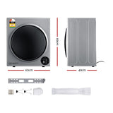 NNEDSZ Devanti Tumble Dryer 5kg Fully Auto Silver