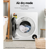 NNEDSZ Devanti Tumble Dryer 5kg Fully Auto Black