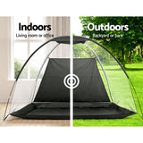NNEDSZ 3M Golf Practice Net Portable Training Aid Driving Target Tent Black