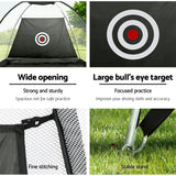 NNEDSZ 3M Golf Practice Net Portable Training Aid Driving Target Tent Black