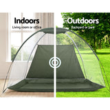 NNEDSZ 3M Golf Practice Net Portable Training Aid Driving Target Tent Green