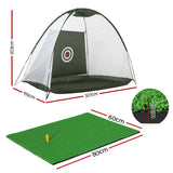 NNEDSZ Everfit 3M Golf Practice Net And Training Mat Set Driving Target Green