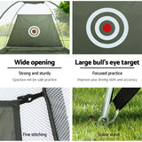 NNEDSZ Everfit 3M Golf Practice Net And Training Mat Set Driving Target Green