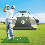 NNEDSZ Everfit 3M Golf Practice Net And Training Mat Set Driving Target Green