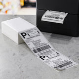 NNEDSZ 500 Sheets Direct Thermal Labels Adhesive Printer Paper Barcode Shipping Sticker
