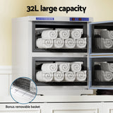 NNEDSZ 32L Towel Warmer UV Sterilizer Heater Cabinet Beauty SPA Salon White