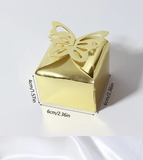 NNEOBA Glossy Gold Butterfly Candy Boxes