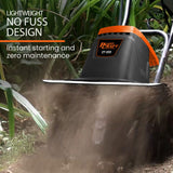 NNEMB Electric Rotary Hoe Garden Tiller Soil Cultivator, Adjustable Depth, 6 Tines