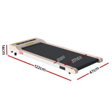 NNEDSZ Treadmill Electric Walking Pad Under Desk Home Gym Fitness 360mm Pink