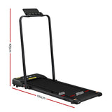 NNEDSZ Treadmill Electric Walking Pad Under Desk Home Gym Fitness 380mm Black